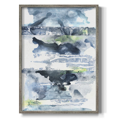 Blue Memories II Framed Print - Solid Wood