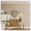 Armoire murale pliante en chêne 24 pouces Gloden - Installation brevetée en 1 minute, peu encombrante et facile à assembler, style moderne-657753941