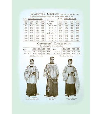 " Choristers Surplices "