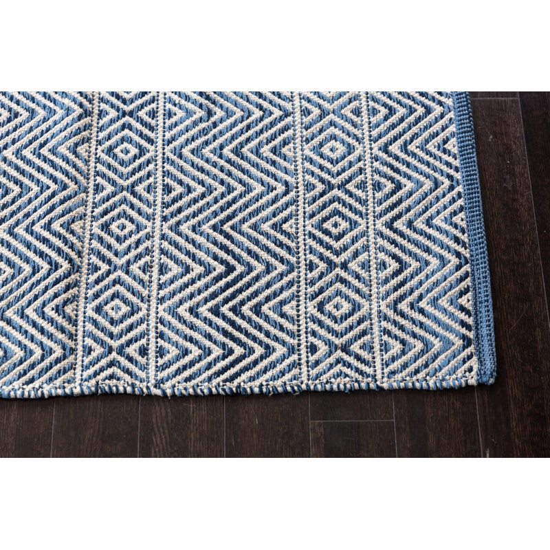 Shannock Cotton Chevron Indoor Rug, Rectangle 1'9" x 2'10"
