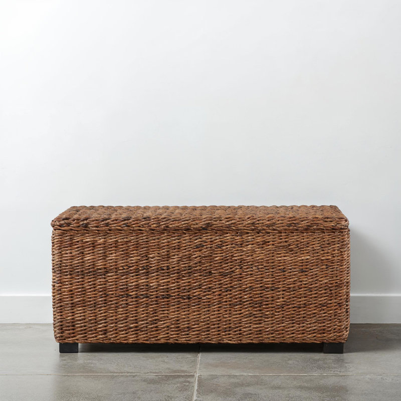 Berndt Woven Storage Bench, Brown