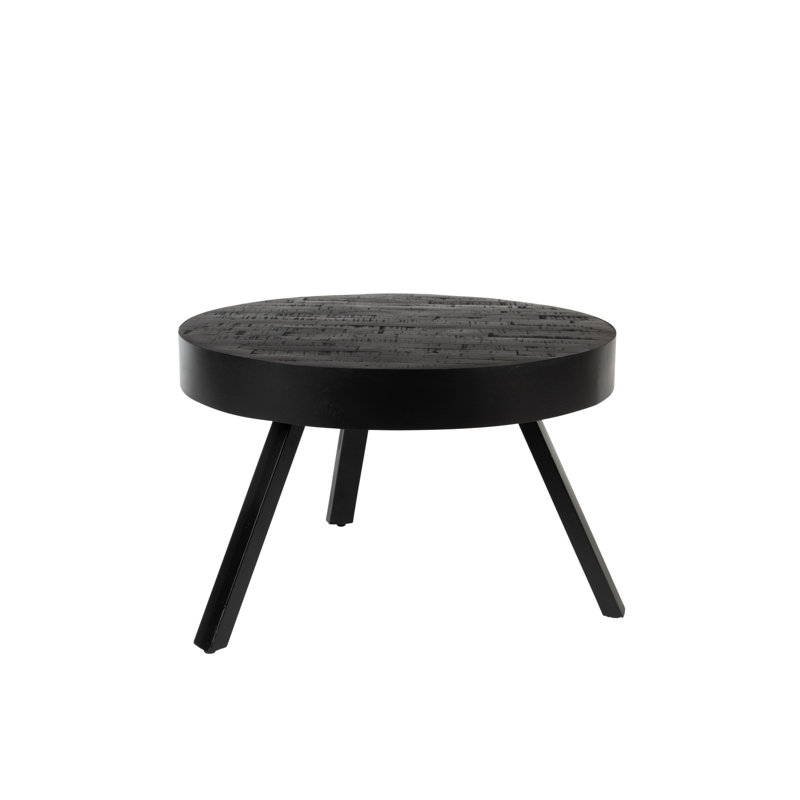 Suri Solid Wood Coffee Table, 32" H x 32" L x 32" W, Black