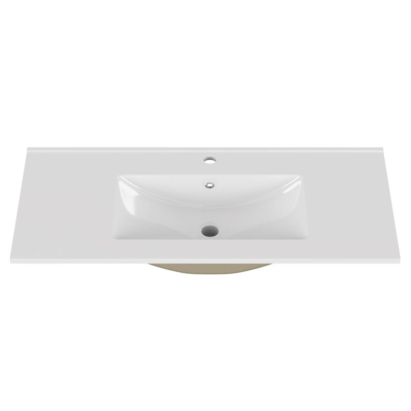 Ceramic Bathroom Sink For 36-Inch Vanity
