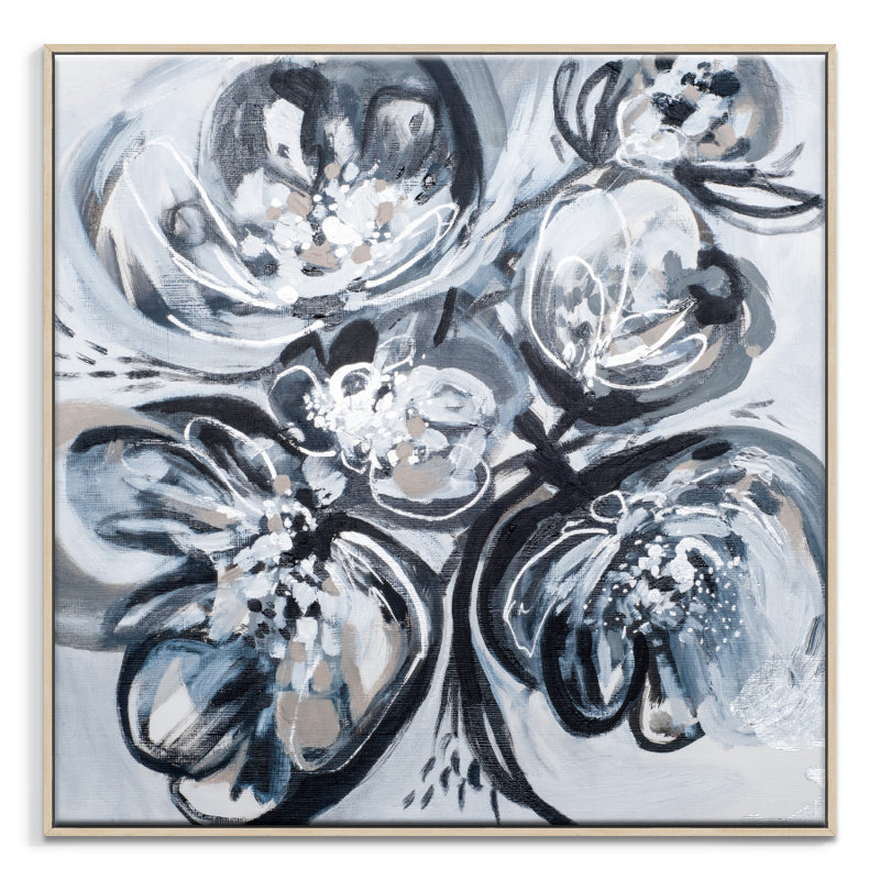 Amanda Morie - Painting on Canvas, 41cm H x 41cm W, Timber Floater Frame