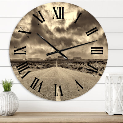 The Road To Monument Valley - Horloge murale traditionnelle