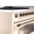 ILVE Nostalgie II Series 48 inch Dual Fuel Range with 8 Sealed Burners, Griddle (Glass Door)-98196486-98196439