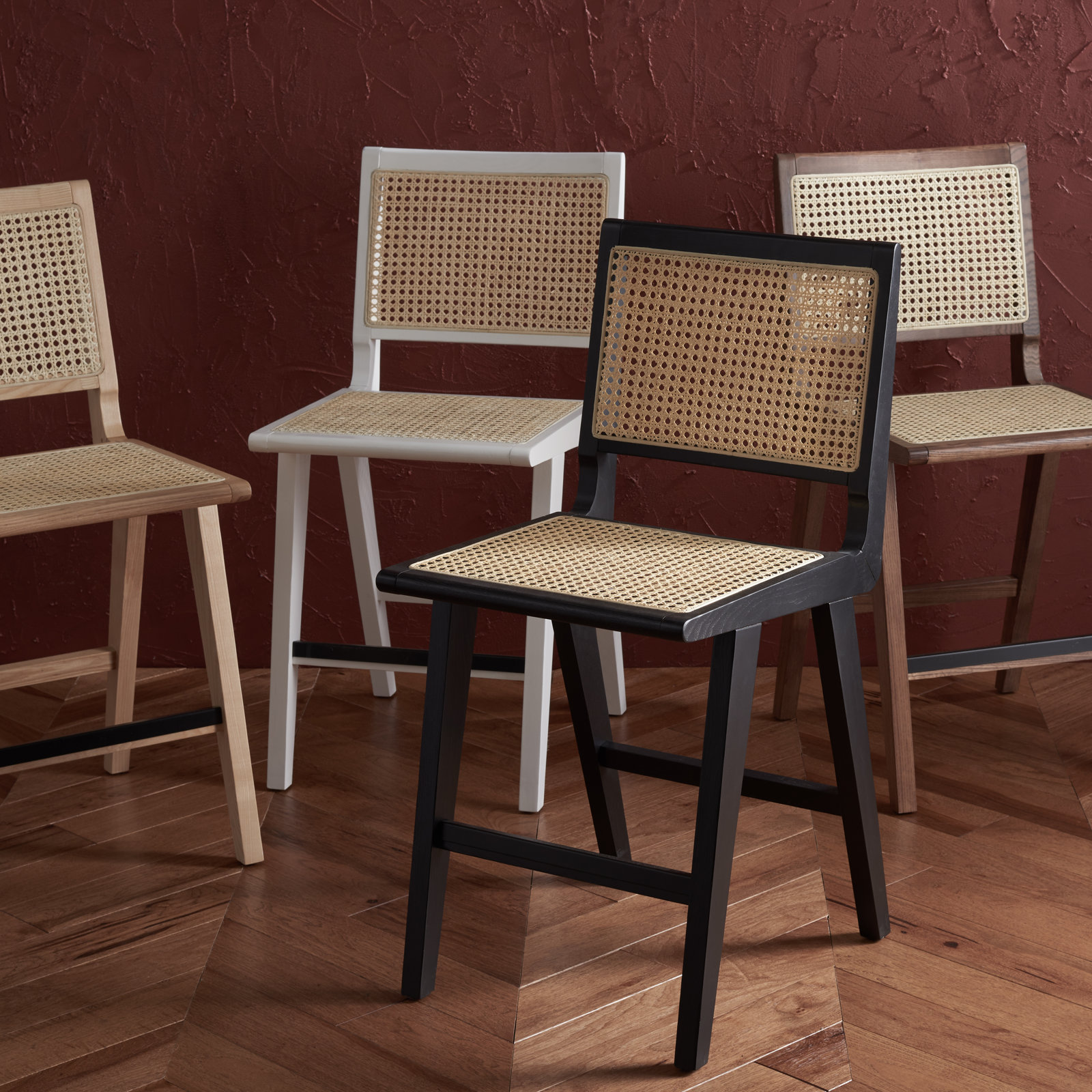 Atticus Bar and Counter Stool, Black, Counter Stool (23.2" Seat Height)