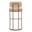 Ensemble de 2 tabourets de bar modernes avec dossier durable et tabouret de bar