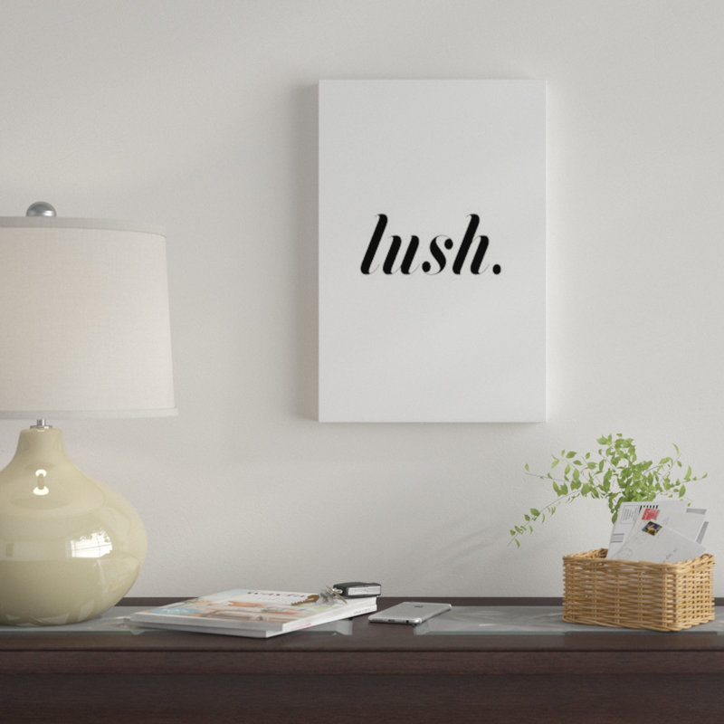 « luxueux white », art textuel sur toile, H 60 po x l 40po x P 1,5 po, Toile avec cadre noir, Pas de tapis