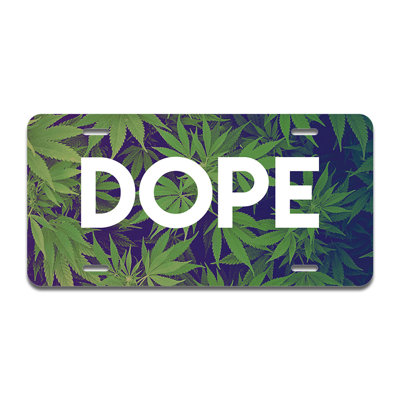 Dope Aluminum Plate Frame