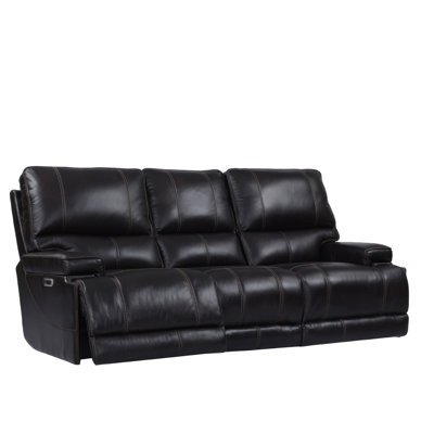 Adlan 89'' Leather Power Reclining Sofa