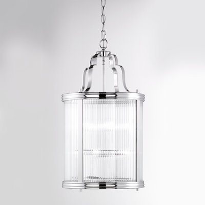 Cody 8 - Light Silver Cylinder Pendant