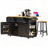 Rolling Kitchen Island with Drop Leaf.5 Wheels with 5 Open Side Racks-1572545545