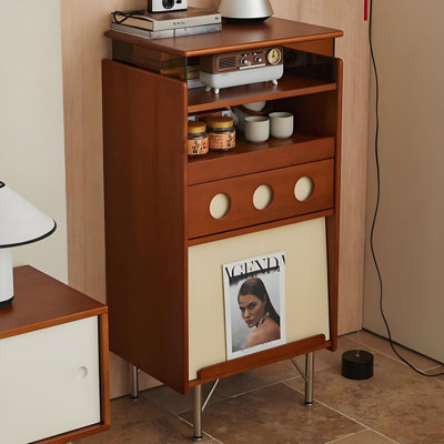 Buffet décoratif en acier inoxydable à couleur contrastante