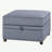 Eram Grey Rectangle Storage Ottoman