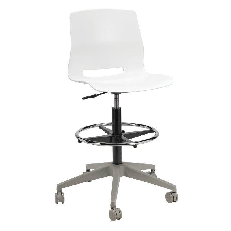 Tabouret de dessinateur 5 étoiles Wille Lola, Blanc