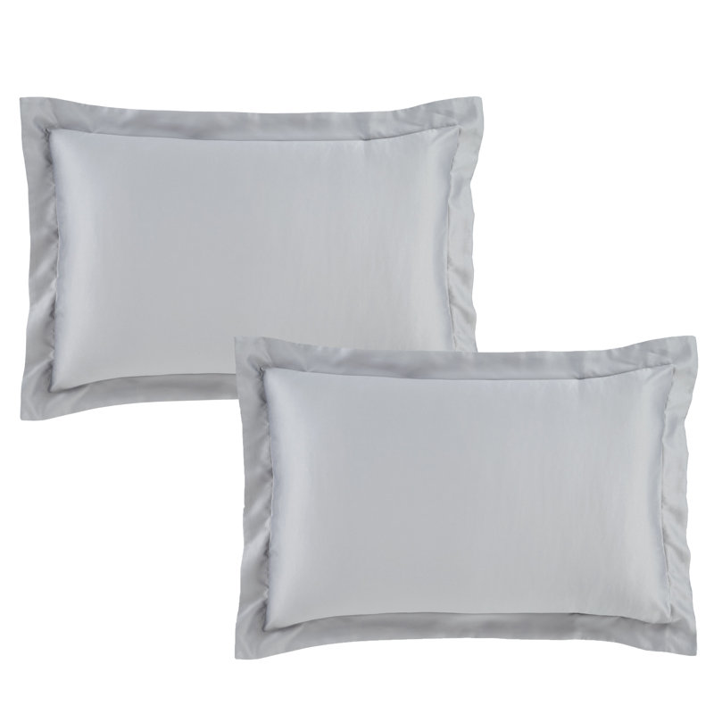 Silky Soft Plain Satin Pillowcase, Silver