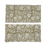 Fabdivine 18X18 Inch Block Print Table Napkin – Perfect for Formal and Casual Dining, Manikarnika, Light brown