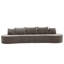 Canapé d'angle modulaire incurvé moderne de 352 cm (138,6 po) avec mousse haute densité entièrement compressée, entièrement assemblé, orientation gauche/droite, pour salon ou séjour.-556726269