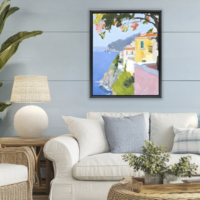 Coastal Italian Sea View Floating Frame, design by Riley B