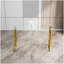 Console en verre d'acier inoxydable, table d'appoint Meal Golden Clear BS-02-765235444