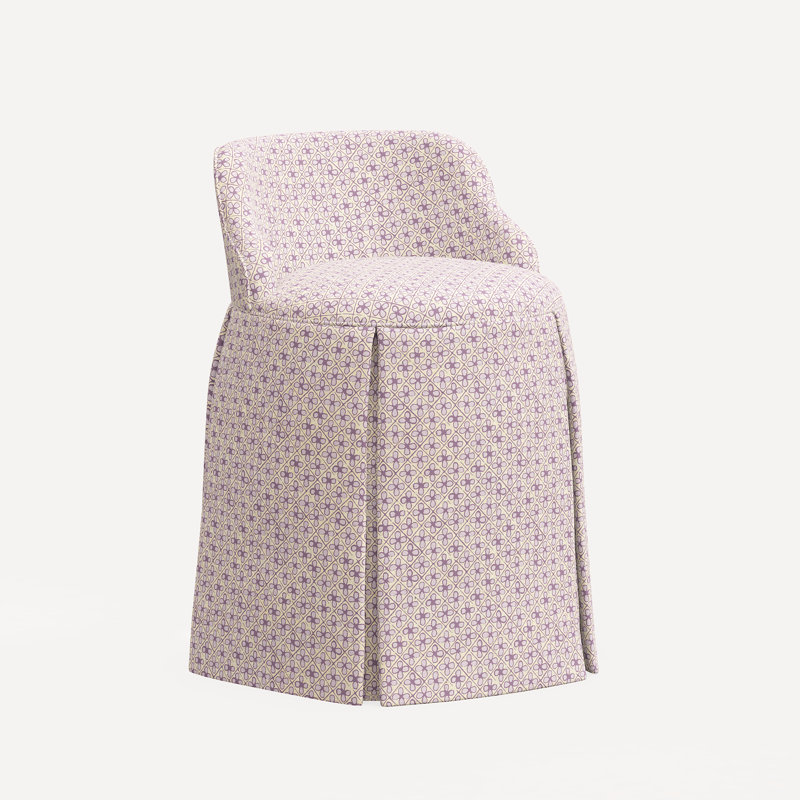 Meha Vanity Chair, Jr Aalap Lavender Geometric
