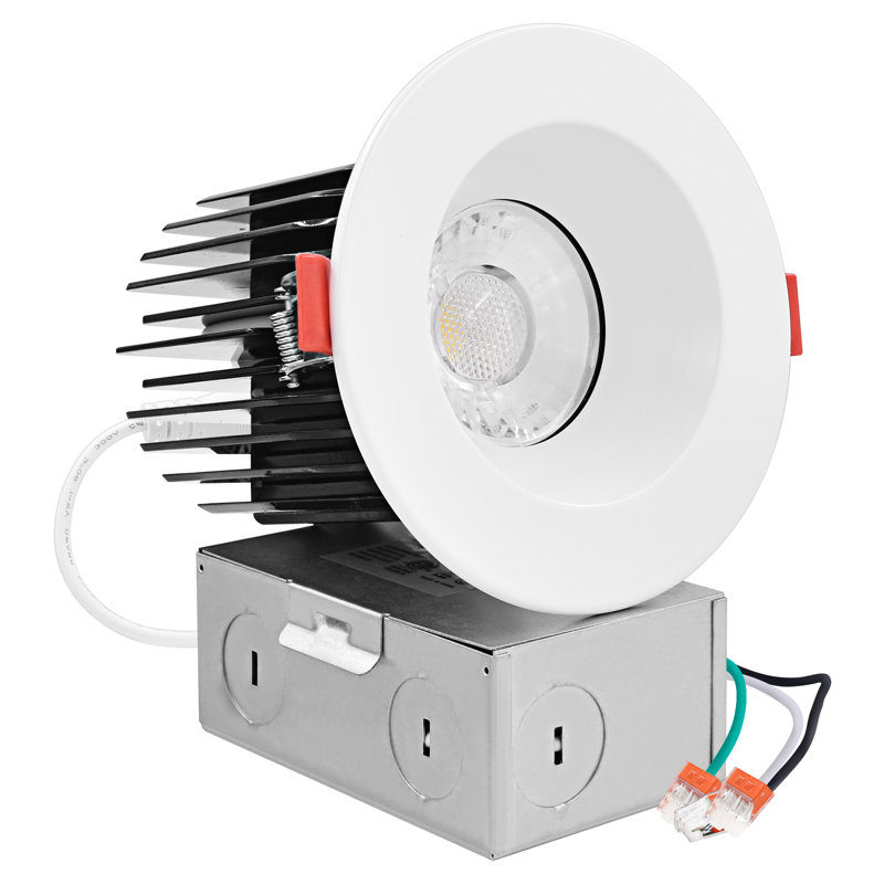 3 luminaires encastrés, Blanc