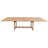 Duchene Butterfly Leaf Solid Teak Wood Rectangular Trestle Dining Table