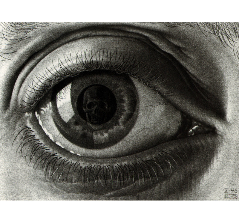 The Eye by M.C.Escher Gallery Wrapped Canvas, 13" H x 18" W