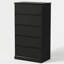 Commode 5 tiroirs moderne en bois l 27,6 po (ensemble de 2)-597455058