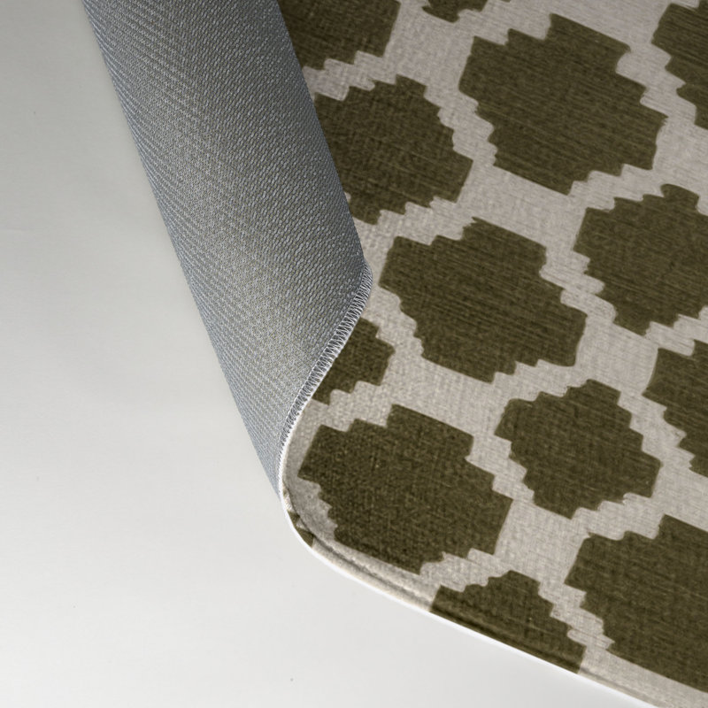 Tapis brun intérieur et extérieur Trellis, Rectangle 5 pi x 7 pi