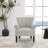 28.98" W Upholstered Wingback Channel Tufted Rolled Arm Accent Armchair-818735923
