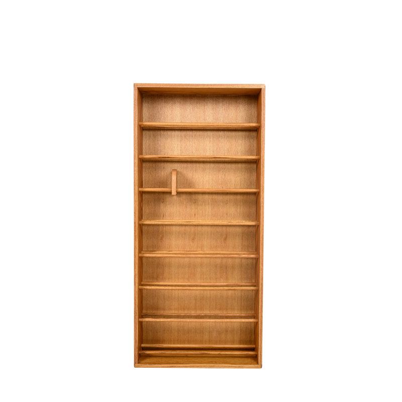 Support à CD en bois à goujon - Série 06W, Foncé, H 52 po x l 24,25 po x P 6,5 po