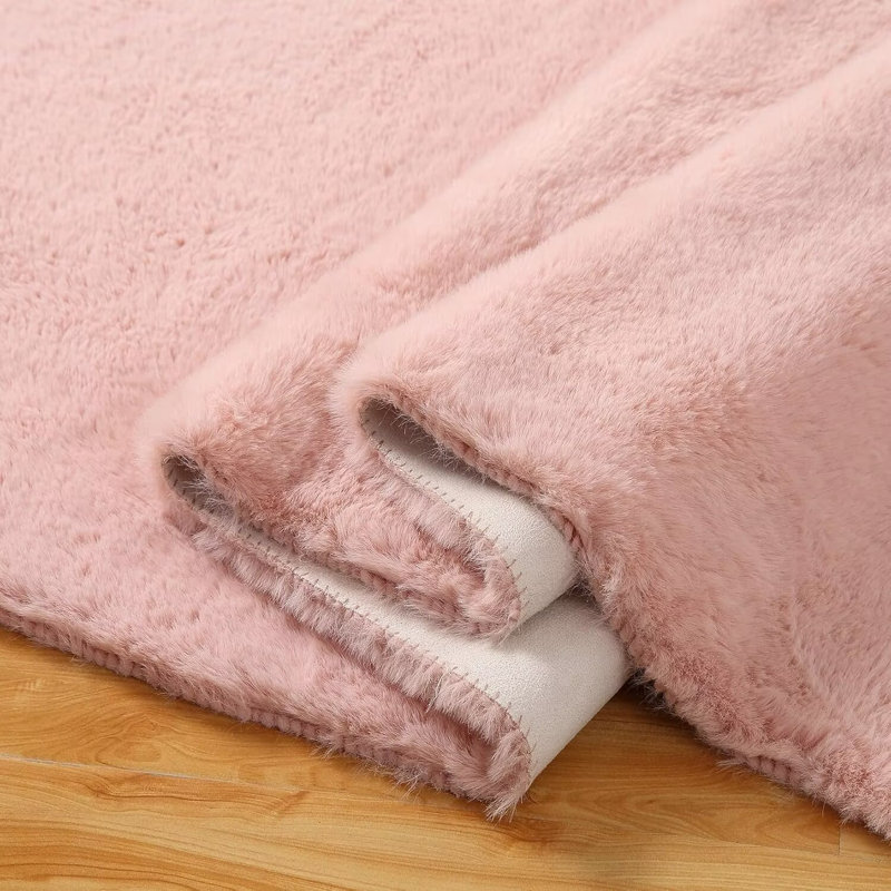 Tapis de chambre antidérapant pour salon, Rectangle 6 pi 8 po x 12 pi 6 po
