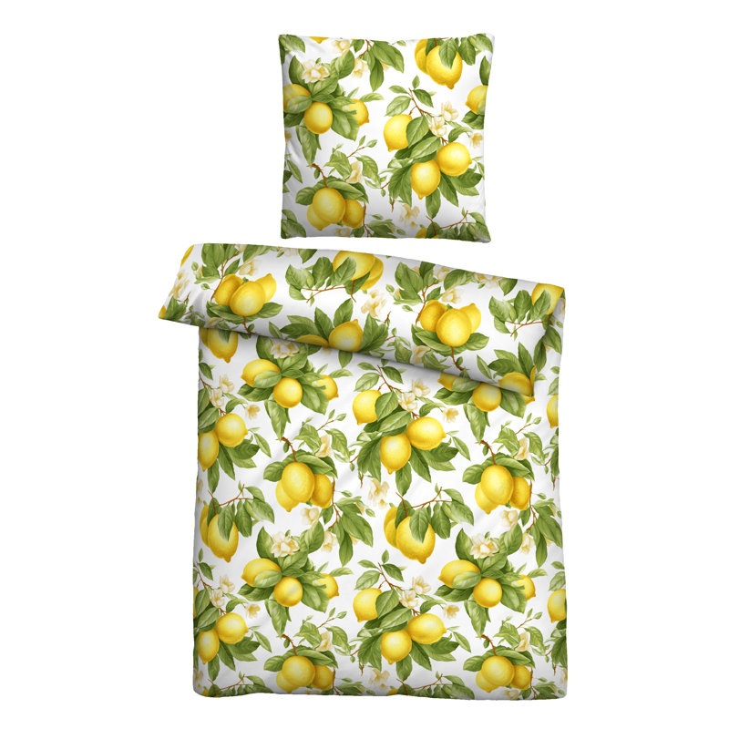 100% Cotton 54 TC 2 Piece Duvet Cover Set, 155 x 220 cm - 1 Pillowcase (80 x 80 cm)