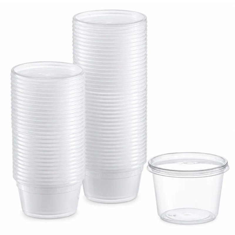 BPA-Free Deli Food Storage Containers with Lids, Microwave & Freezer Safe, 16 oz, 50 Count