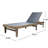 Dark Grey Mesh Chaise - Relax In Style With Sustainably Sourced , 32.42In H X 23.32In W 78.9In D Lounge Mesh, Comfortable Wood Construction, 78.9" Deep 23.32" Wide 32.42" High