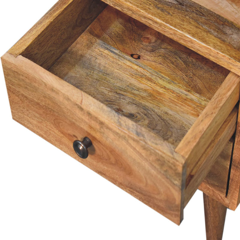 Wenner 30cm W Solid Wood Bedside Table