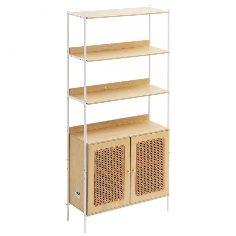 174.7cm H x 76.4cm W Steel Ladder Bookcase