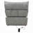 Falo Modular Power Motion Recliner Armless Chair, Light Gray Chenille