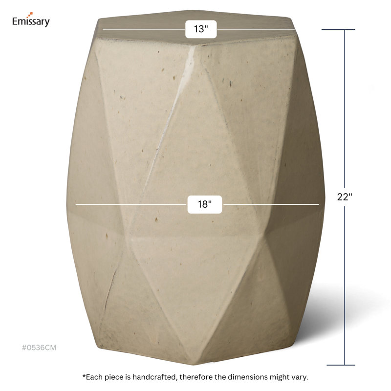 Ibtihal Garden Stool, Cream