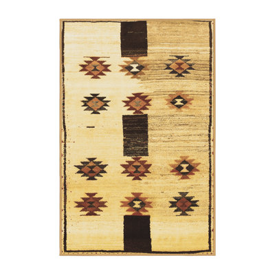 Tapis brun traditionnel Traditional 877