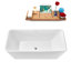 Baignoire autoportante de 63 po avec drain interne Streamline-101413442