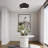 Bainbridge 3 Light Black Large Semi-flush