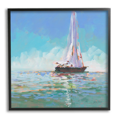 " Quiet Sailing Painting " by Jane Slivka Painting Print