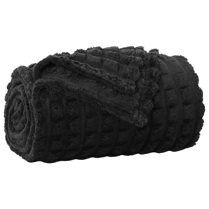 5.2-31 Throw Blanket, 270cm x 240cm, Black