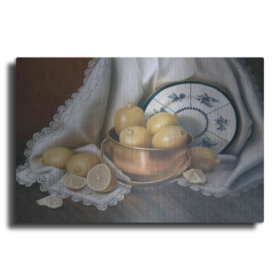 «Lemons Lace» par Cecile Baird, art mural en métal