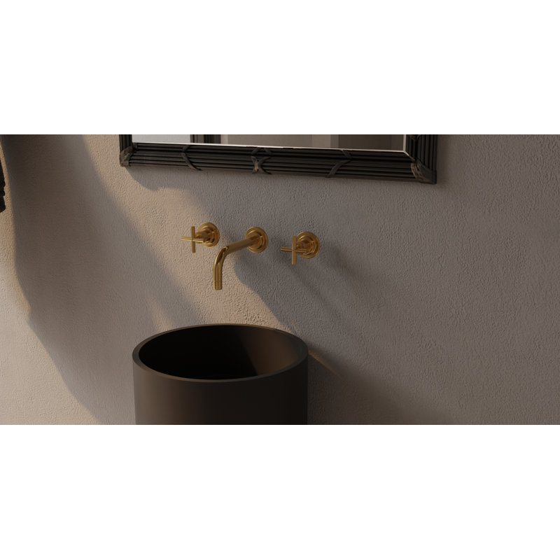 Lavabo de salle de bain autoportant Badeloft SB-03-MBLK, Noir mat
