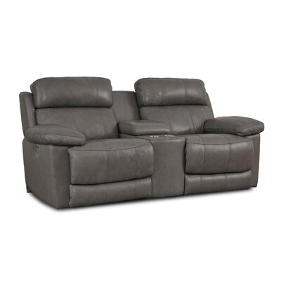 Finley 82"" Leather Match Pillow Top Arm Reclining Loveseat -  Palliser Furniture, 41134-68-1BSA05