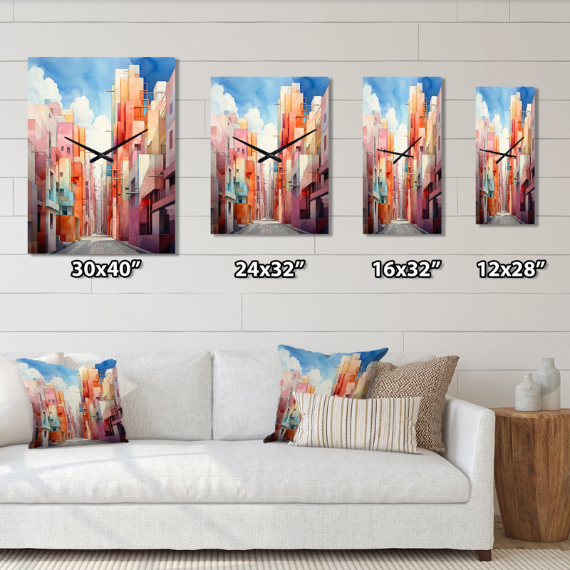 Jazimine - Horloges murales paysages urbains, Moyen